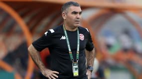 Jalel Kadri lors du match Afrique du Sud-Tunisie, à Korhogo le 24 janvier 2024