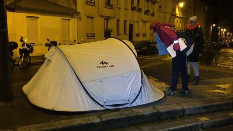 Plus de 3.000 sans-abri avaient été décomptés à Paris lors de la première Nuit de la solidarité l'an dernier.