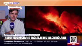 Incendie dans l’Aude: 1070 pompiers toujours en action pour tenter de contrôler le feu qui a déjà brûlé 1500 hectares