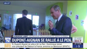 Présidentielle 2017: Nicolas Dupont-Aignan votera Marine Le Pen pour le second tour (2/2)