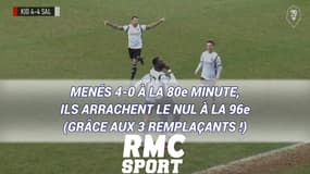 Menés 4-0 à la 80e minute, ils arrachent le nul à la 96e (grâce aux 3 remplaçants !)