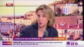 Ajouter une part de capitalisation dans les retraites: "Je suis ouverte à la discussion, on est ouverts sur la façon dont ça peut être mis en place", déclare Marylise Léon, secrétaire générale de la CFDT