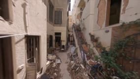 Une semaine après les explosions à Beyrouth, les images des dégâts filmées par un drone