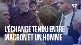 L'échange tendu entre un homme et Emmanuel Macron lors de son bain de foule à Châtenois en Alsace 