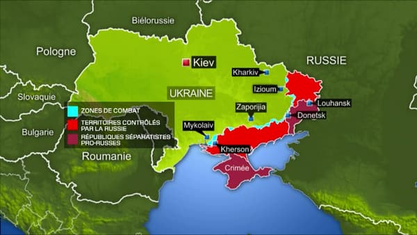 Quatre régions ukrainiennes, Donetsk, Lougansk, Kherson et Zaporijjia, ont fait l'objet de référendums, joués d'avance, pour être annexés à la Russie