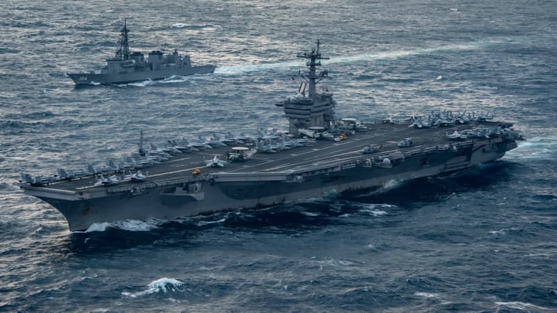 Le porte-avions américain Carl Vinson.