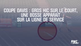 Coupe Davis : Gros hic sur le court, une bosse apparaît sur la ligne de service