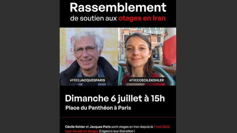 Rassemblement pour Cécile Kohler et Jacques Paris