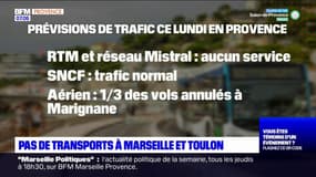 1er-Mai: pas de transports à Marseille et Toulon