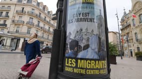 La campagne d'affichage anti-migrants à Béziers (photo d'illustration)