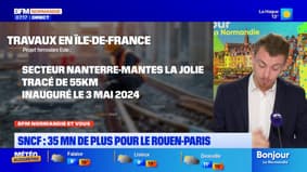 BFM Normandie et vous: 35 minutes en plus pour le Rouen-Paris en raison de travaux