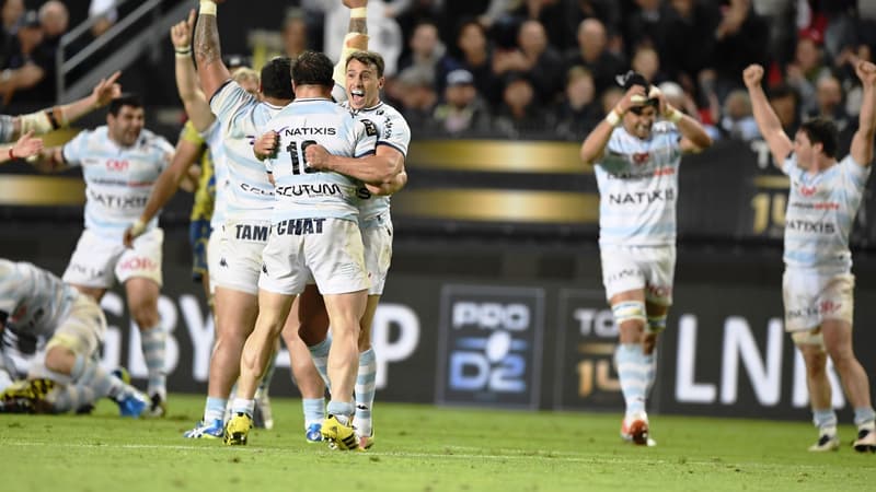 La joie des joueurs du Racing