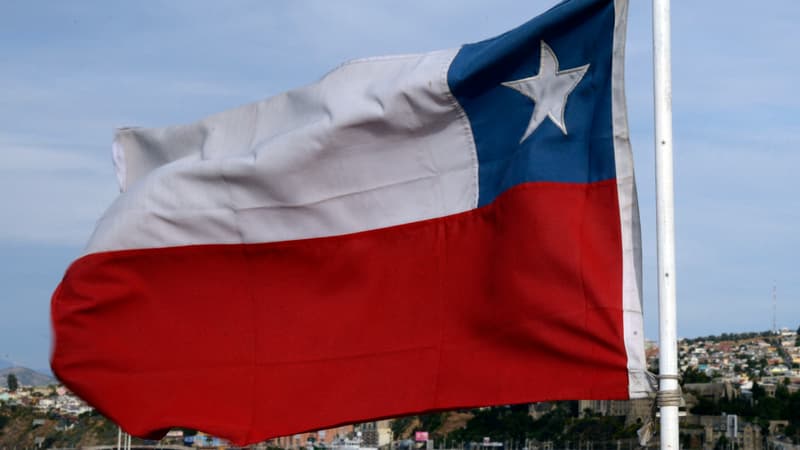 Le drapeau du Chili (illustration)