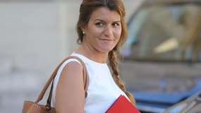 Marlène Schiappa, secrétaire d'État chargée de l'Égalité entre les femmes et les hommes, dans la cour de l'Elysée (Paris), le 11 septembre 2019.