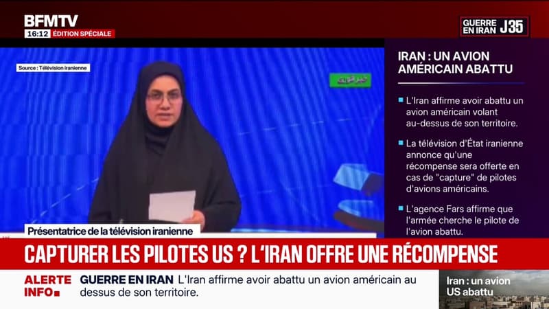 Guerre au Moyen-Orient: l’Iran offre une récompense en cas de “capture” de pilotes d’avions américains