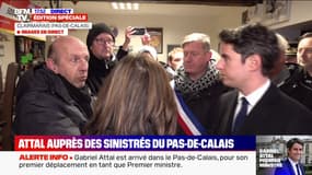 "Personne ne va vous oublier": Gabriel Attal auprès des sinistrés du Pas-de-Calais
