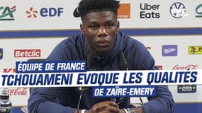 Équipe de France : Tchouaméni : Kimpembe "m'avait dit qu'il allait venir au PSG" concernant Zaïre-Emery 