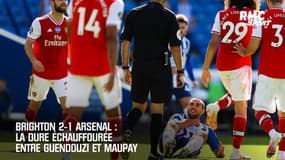 Brighton 2-1 Arsenal: La dure échauffourée entre Guendouzi et Maupay 