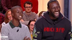 Lionel Basse et Omar Sy sur le plateau de "Quotidien"