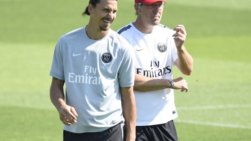 Zlatan Ibrahimovic et Laurent Blanc
