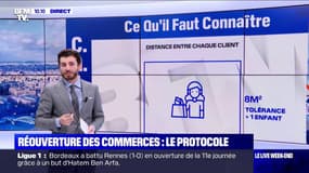 Réouverture des commerces: le nouveau protocole sanitaire acté