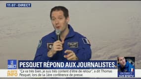 "Dans l'espace, on a le sens de l'odorat inhibé", ironise Thomas Pesquet