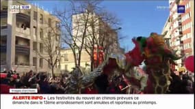 Nouvel an chinois : les festivités prévues dimanche dans le 13e arrondissement annulées et reportées au printemps