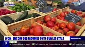 Lyon: encore des légumes d'été sur les étals de marché