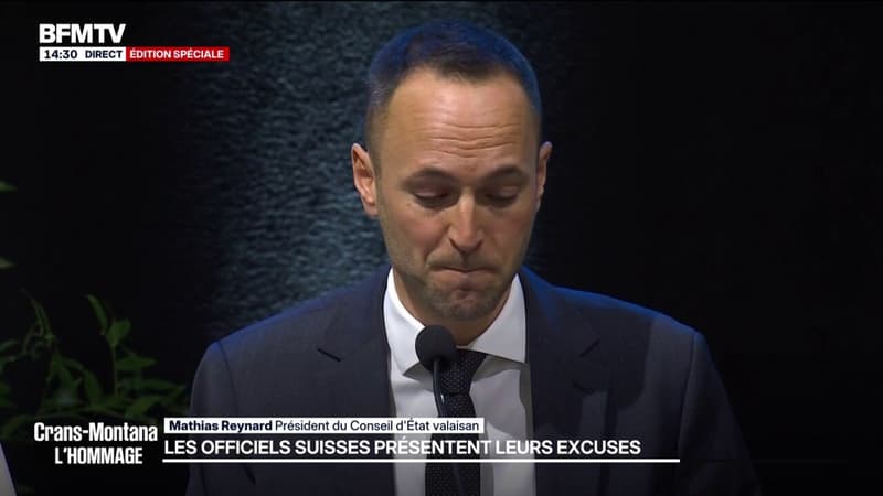 Crans-Montana: "Si votre douleur est immense, votre capacité à vivre, à aimer, à créer l'est tout autant", s'adresse Mathias Reynard, président du Conseil valaisan, à la jeunesse