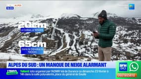 Alpes du Sud: un manque de neige alarmant
