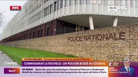 Commissariat de La Rochelle: un policier blessé au couteau