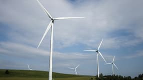 Des éoliennes près de Salles-Curan, dans l'Aveyron, le 1er juin 2023
