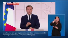 Emmanuel Macron : "Nous n'en avons pas fini avec la pandémie"