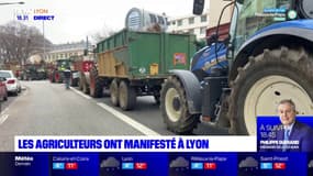 Les agriculteurs ont manifesté à Lyon