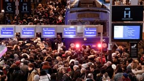 Affluence à la gare de Lyon, le 12 décembre 2019