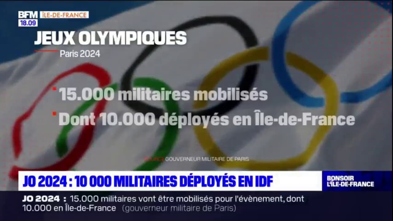 JO 2024 10.000 militaires déployés en ÎledeFrance