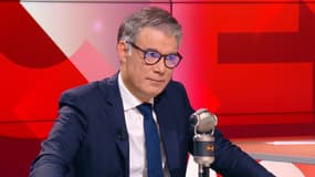 Le Premier secrétaire du Parti socialiste (PS), Olivier Faure, ce mercredi 11 décembre 2024 sur le plateau du "Face à face" de BFMTV-RMC