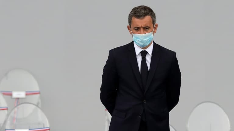 Gérald Darmanin place de la Concorde à Paris le 14 juillet 2020. (PHOTO D'ILLUSTRATION)
