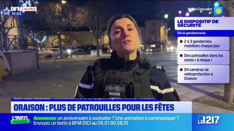 Fêtes: à Oraison, la gendarmerie renforce ses patrouilles, épaulée par la police municipale