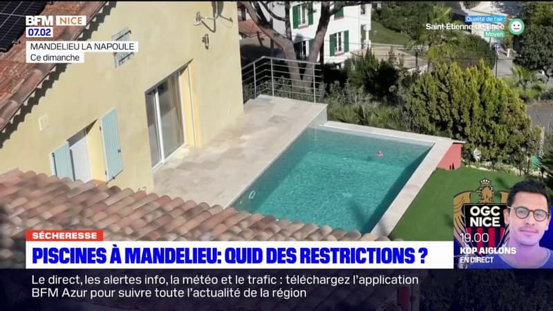 Sécheresse: les propriétaires de piscines de Mandelieu-la-Napoule prêts à respecter les restrictions?