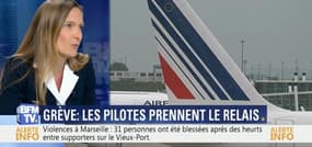 Grèves: les pilotes d'Air France prennent le relais