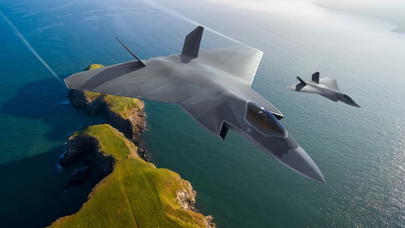 Le futur avion de combat construit par le Royaume-Uni, l'Italie et le Japon doit en théorie être mis en service en 2035.