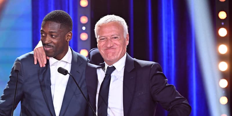 Ousmane Dembélé et Didier Deschamps en mai 2025