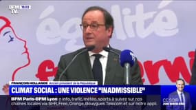 Climat social: François Hollande dénonce des violences "inadmissibles" 