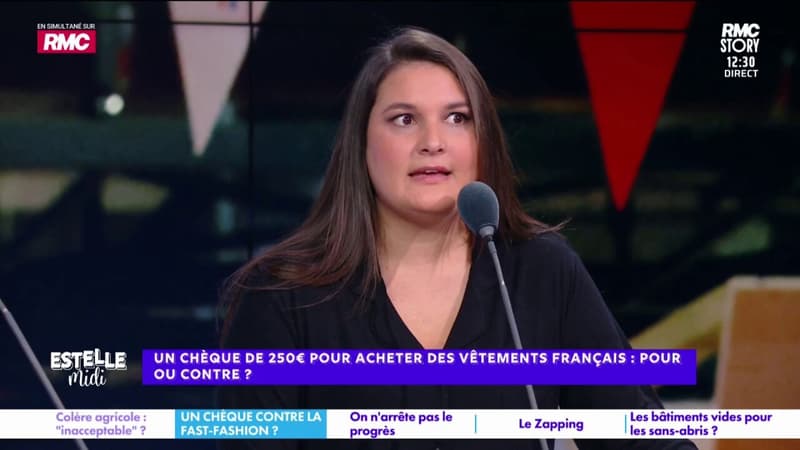 Un chèque pour acheter des vêtements français : "Les Français n'ont pas envie de vivre de petits chèques", promet Juliette Briens