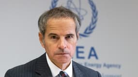 Le directeur général de l'Agence internationale de l'énergie atomique (AIEA), Rafael Grossi, lors d'une réunion extraordinaire du conseil des gouverneurs de l'AIEA au siège de l'agence à Vienne, en Autriche, le 23 juin 2025.