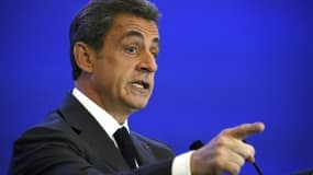 Nicolas Sarkozy, président du parti Les Républicains, le 9 mars 2016 à Paris