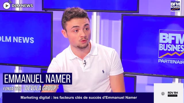 Emmanuel NAMER - multi entrepreneur dans la formation sur le plateau de DLM NEWS en partenariat avec BFM Business