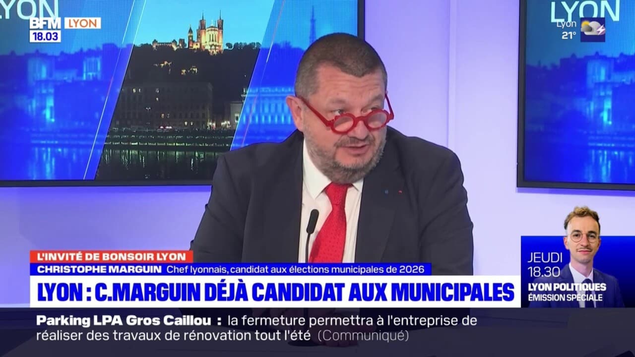 Lyon Christophe Marguin, candidat aux élections municipales