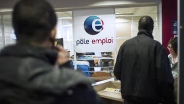 L'agence Pôle-emploi de Pantin le 25 mars 2013